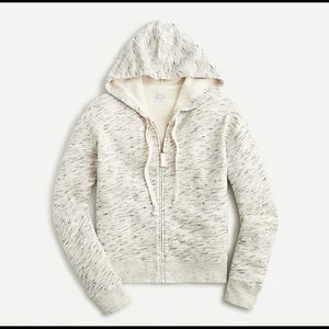 J crew vintage terry cropped hoodie